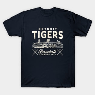 Detroit Tigers Stadium by Buck Tee T-Shirt